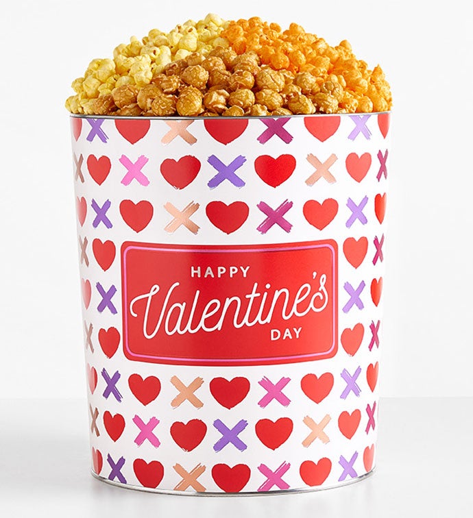 To Be Loved 3 1/2 Gallon 3 Flavor Popcorn Tin